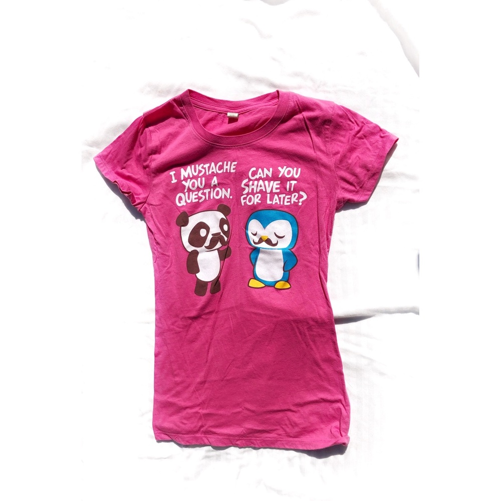 Pink Mustache T-shirt